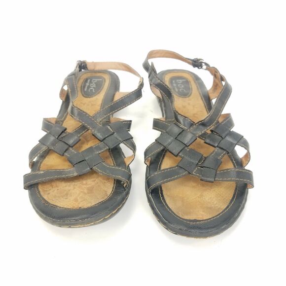 BOC Born Concept Kesia Slingback Strappy Sandals Black Shoes Womens Sz 10 C64306 - Picture 2 of 7